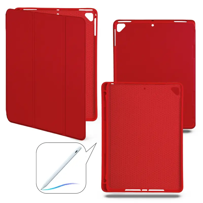 Чехол-книжка для iPad New 9.7 (2017/2018) Smart Case (Pencil) Red №3