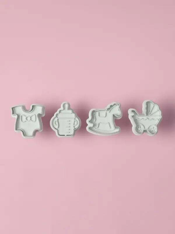 Плунжеры кондитерские Доляна &laquo;Малышок&raquo;, набор 4 шт., пластик, МИКС