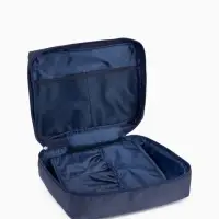 Косметичка - органайзер дорожная на молнии, с карманами, синяя