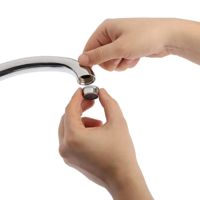 Аэратор ZEIN, наружная резьба, d=24 мм, сетка пластик, корпус пластик, цвет хром Аэратор ZEIN, наружная резьба, d=24 мм, сетка пластик, корпус пластик, цвет хром