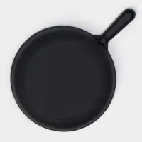 Сковорода литая Magma, d=24 см, h=4 см, чугунная ручка, индукция, чугун, чёрная