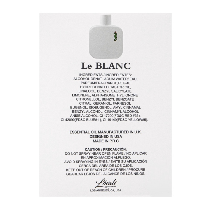 Туалетная вода мужская LE BLANC (по мотивам Lacoste L.12.12. White), 100 мл Туалетная вода мужская LE BLANC (по мотивам Lacoste L.12.12. White), 100 мл