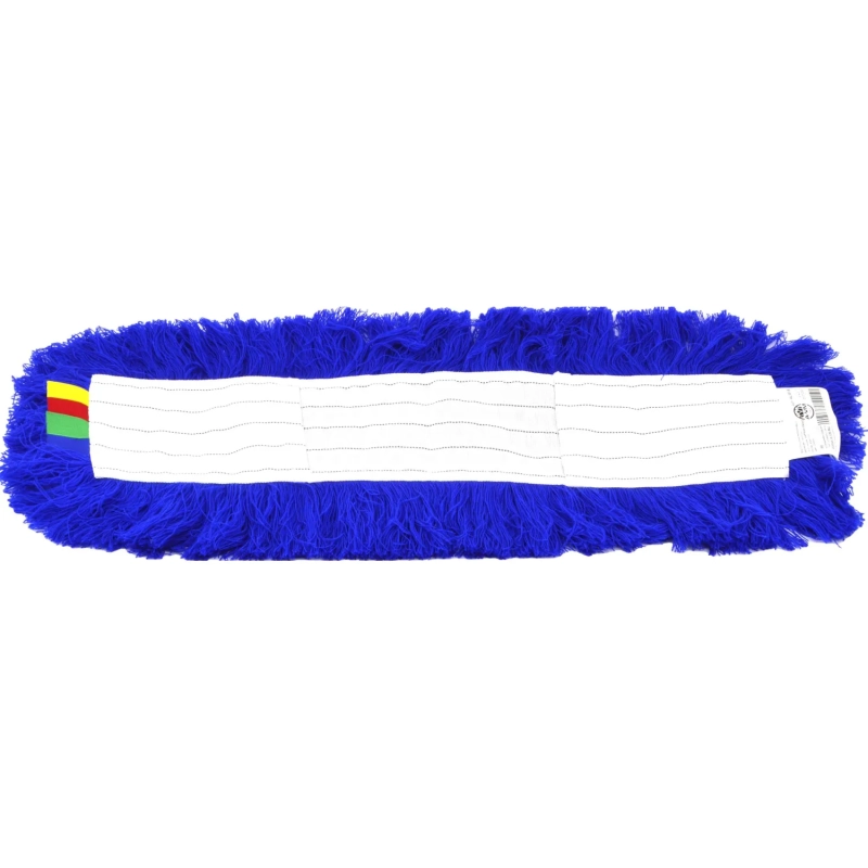 Насадка МОП плоский, 60х11 см, акрил, рамочный, сухая уборка, синий AL3515