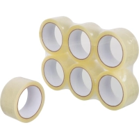 Клейкая лента упаковочная 48мм х 66м 38мкр прозрачная 6 шт/уп СПб