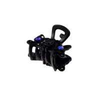 Крабик для волос &laquo;Чёрный с камешками&raquo;, 2.5 см, чёрный