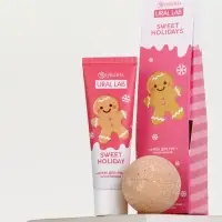 URAL LAB Розовый НГ Sweet Holidays, крем для рук и бомбочка для ванны