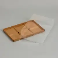 Коробка для муссовых пирожных 6 штук, 26&times;17&times;6 см, крафт