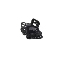 Крабик для волос &laquo;Чёрный ажур&raquo;, ореол сердца, 2.5 см