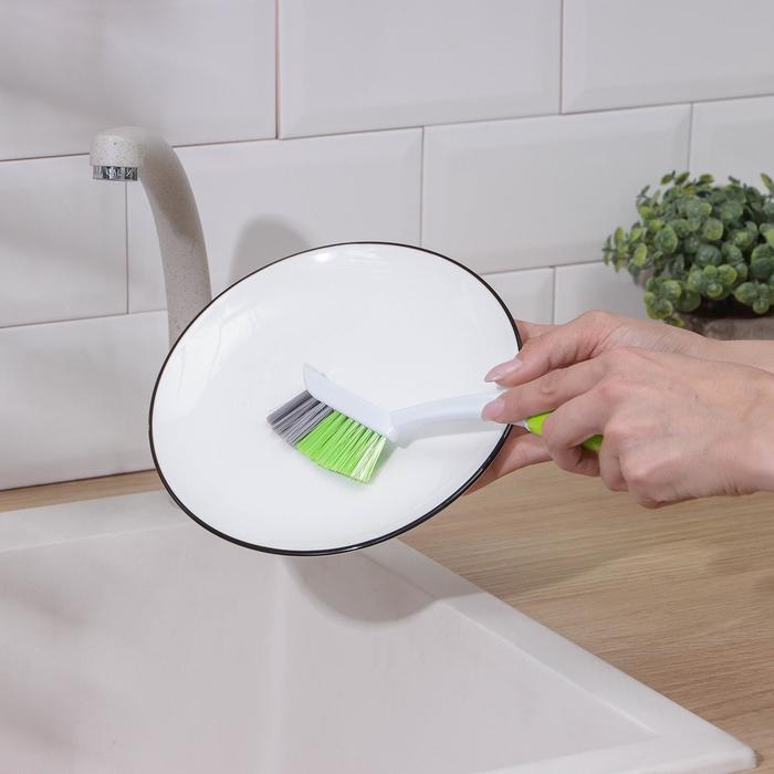 Щётка для посуды Доляна Green day, плоская, 26 см Щётка для посуды Доляна Green day, плоская, 26 см