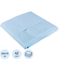 Простыня стерил. 200x70см спанбонд пл.42, голубая, 1шт./уп  Гекса