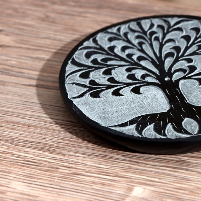 Подставка под благовония Подставка под благовония "Древо" камень 10 см