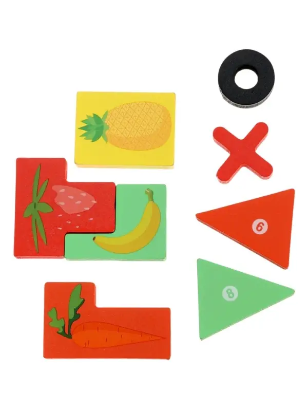 Деревянный  пазл Тетрис 3 в 1