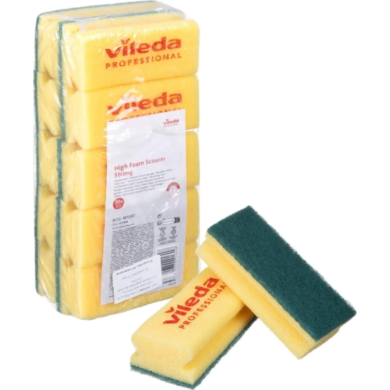 Губки абразивная Vileda средней жесткости, 7,10шт. 101404