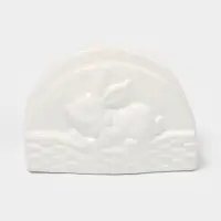 Салфетница Доляна &laquo;Зайка&raquo;, 11.5&times;5.5&times;7.5 см, доломит, белая
