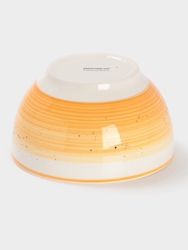 Салатник Доляна "А-ля Прима" 14см, 14,5х8, цвет оранжевый