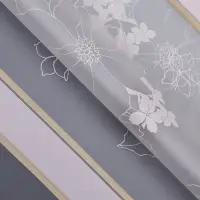 Пленка для цветов матовая, «Цветы с каймой», 58×58 см, розовый