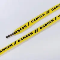 Шнурки Danger 110х1см, жёлтые