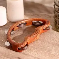 Сувенирный музыкальный инструмент "Тамбурин" 20х14х3,5 см