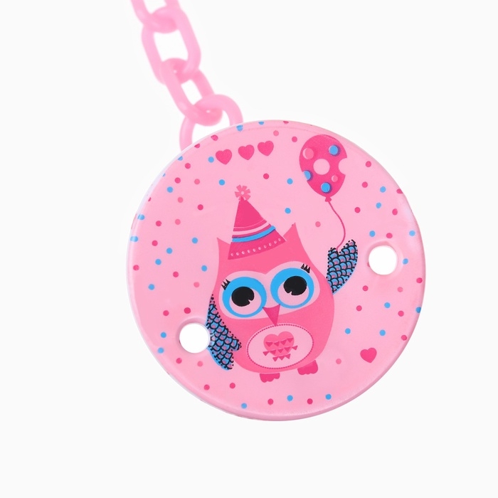 Пустышка ортодонт., с колпачком и держателем, от 0 мес., цвет Фиолет / Роз Пустышка ортодонт., с колпачком и держателем, от 0 мес., цвет Фиолет / Роз