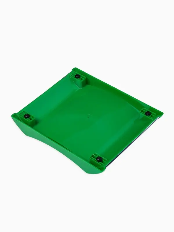 Монетница двухкомпонентная, с местом для рекламной вставки, 19.3&times;16.3&times;2.5 см, зелёная