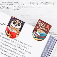 Закладки магнитные для книг, 8 шт. &laquo;Время учиться&raquo;, 15&times;15 см