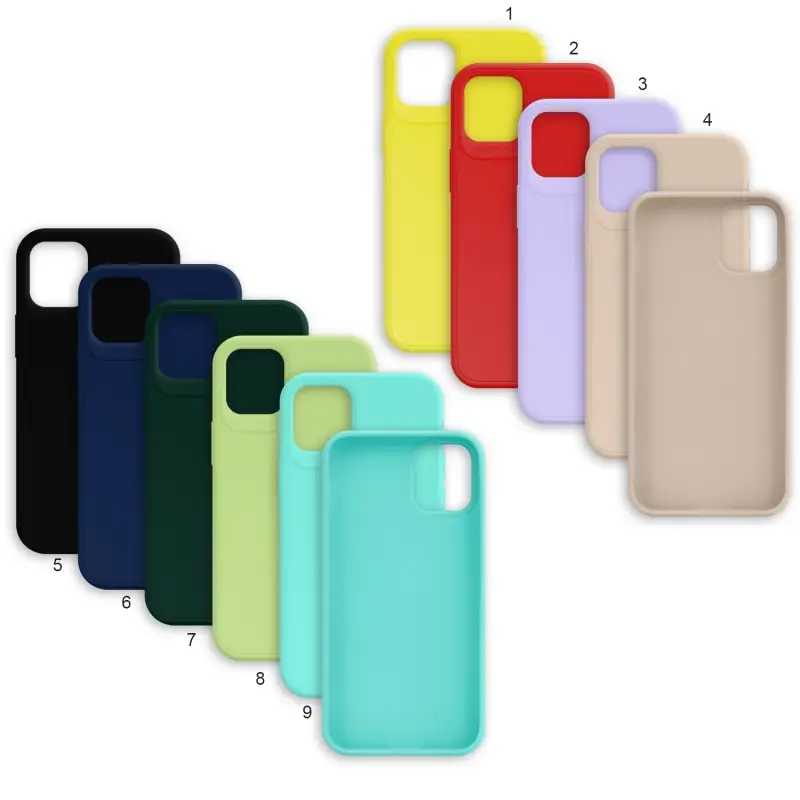 Чехол iPh 12 Mini цветной силикон LOGO