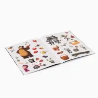 Многоразовые наклейки &laquo;В гостях у Медведя&raquo;, формат А4, Маша и Медведь