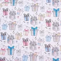 Бумага упаковочная глянцевая &laquo;Подарочки&raquo;, 70 х 100 см