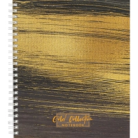 Бизнес-тетрадь Gold Collection А5, 96л, кл,обл.картон, спираль,черный
