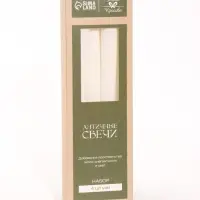 Свечи античные 2.2&times;25.5 см, набор 4 шт., белые