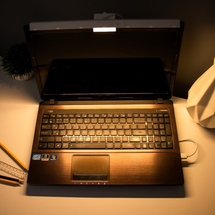 Светильник для монитора Светильник для монитора "Люкс" LED 5Вт 3000К-6000К 249Лм Ra85 USB белый 8,3х2,9х33см