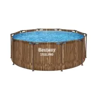 Бассейн каркасный Steel Pro, 305&times;100 см, круглый, цвет рейка, 561VM Bestway