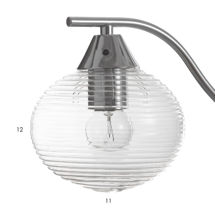 Люстра  Люстра "Харми" 3хE27 40Вт серебро 58х58х41 см BayerLux