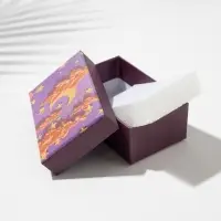 Коробочка подарочная под набор «Ночь», 5×8 (размер полезной части 4.5×7.5 см), цветная, вставка белая