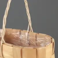 Корзина плетёная для хранения, 17&times;10&times;9 см, ручка h=9.5 см, секвойя