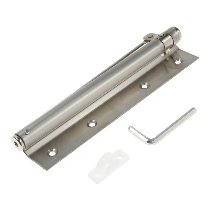 Доводчик дверной пружинный ТУНДРА, нержавеющая сталь