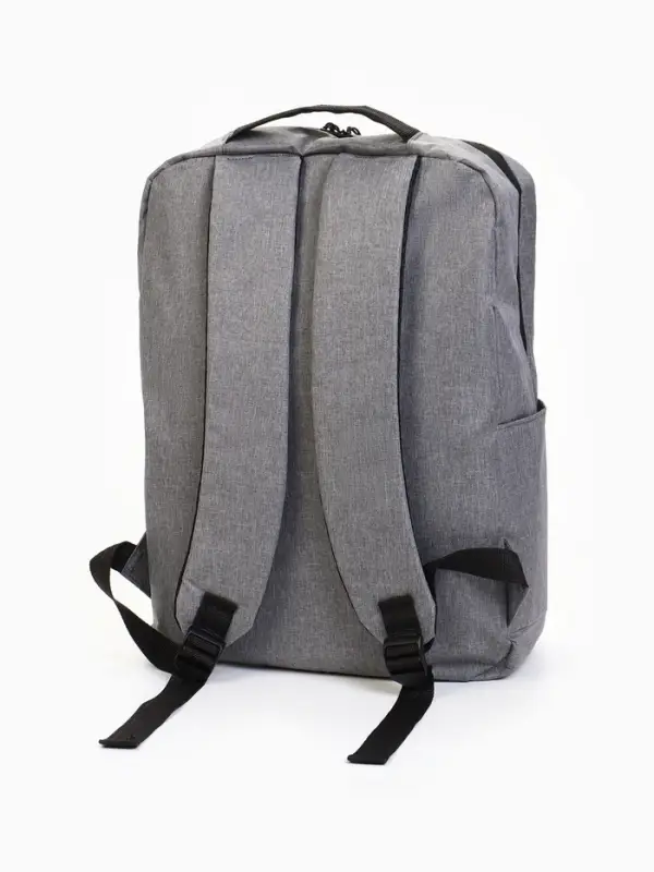 Рюкзак для ноутбука, городской, с USB, ручная кладь, 30&times;12&times;43 см, серый