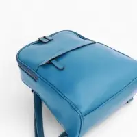 Рюкзак-сумка женский на молнии, с карманами, размер 27&times;9.5&times;32 см, синий