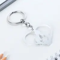 Брелок для ключей акриловый зеркальный «Огонь», 5 х 4.5 см