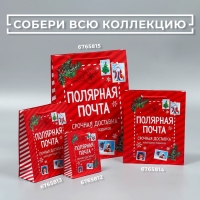 Пакет подарочный новогодний ламинированный «Полярная почта», ML 21 х 25 х 8 см