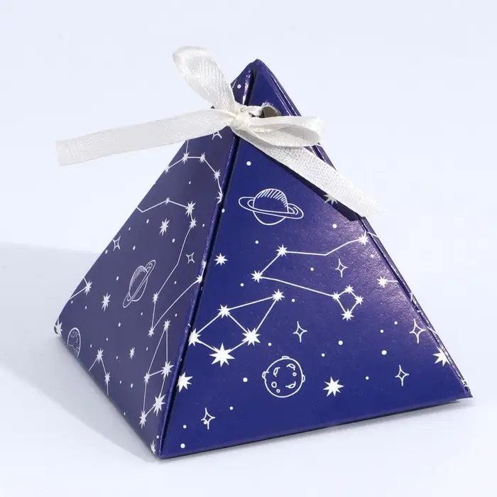 Коробка бонбоньерка, упаковка подарочная, «Космос», 7 х 7 х 7,5 см Коробка бонбоньерка, упаковка подарочная, «Космос», 7 х 7 х 7,5 см