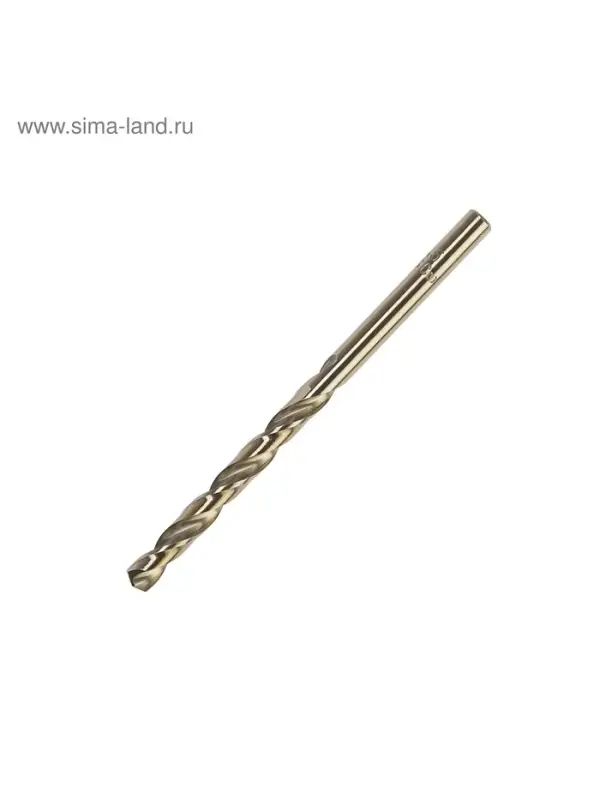 Сверло по металлу ТУНДРА, HSS-Co (5% кобальта), цилиндрический хвостовик, 5.5 мм