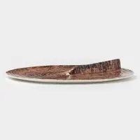 Блюдо для подачи Magistro Wood, 27.8&times;27.5&times;3 см, фарфор, коричневое