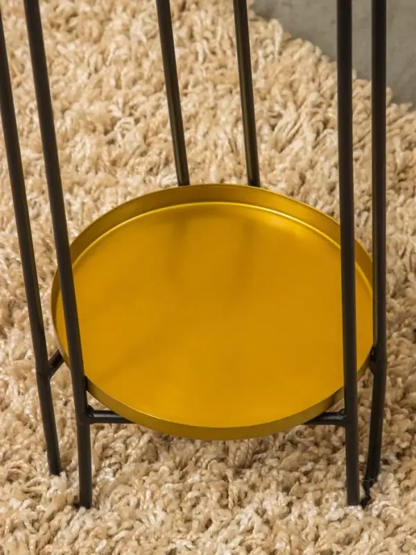 Кашпо на подставке  Кашпо на подставке "Хани" железо 18х18х89 см