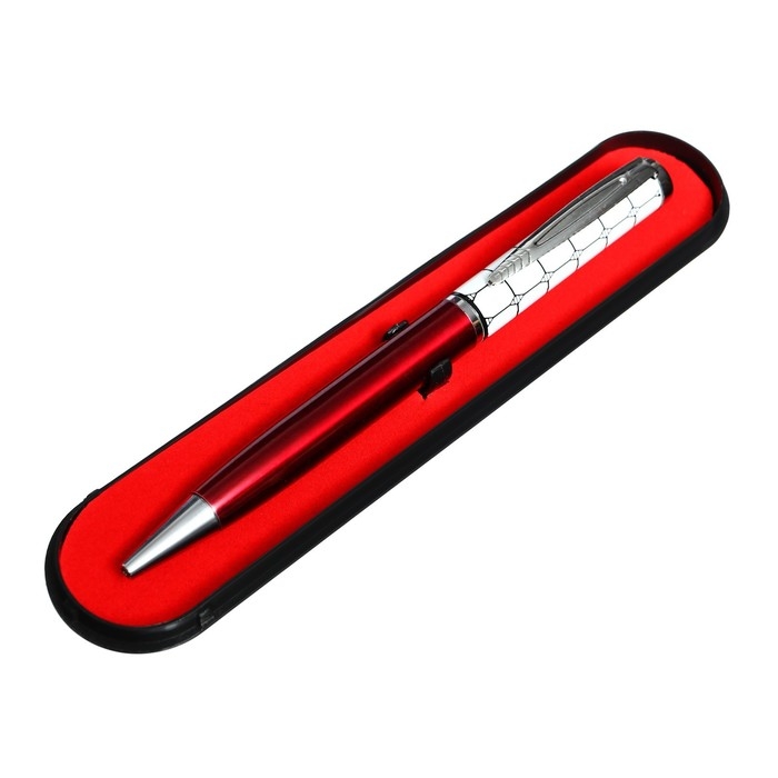 Ручка подарочная, шариковая Ручка подарочная, шариковая "Мозаика" в пластиковом футляре, поворотная, бордово-белая