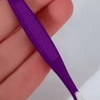Пинцет прямой, узкий, 9 см, МИКС