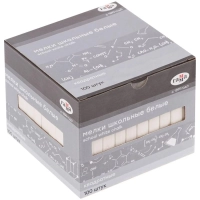 Мел школьный Гамма белые 100 штук, мягкие, квадратные, 2308193