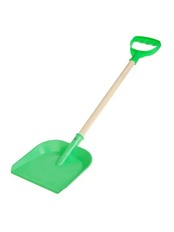 Лопата детская, деревянный черенок, 65 см, МИКС