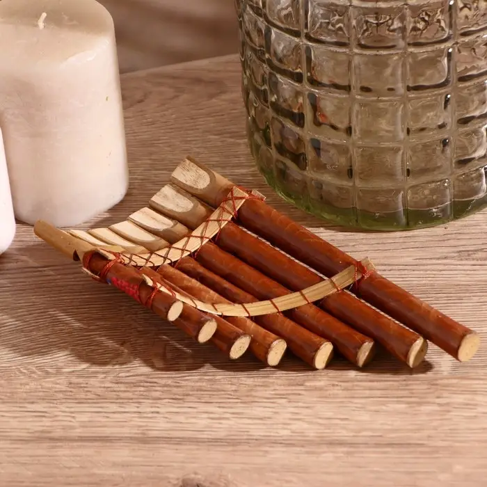 Сувенирный музыкальный инструмент  Сувенирный музыкальный инструмент "Флейта" 20х3х14 см МИКС