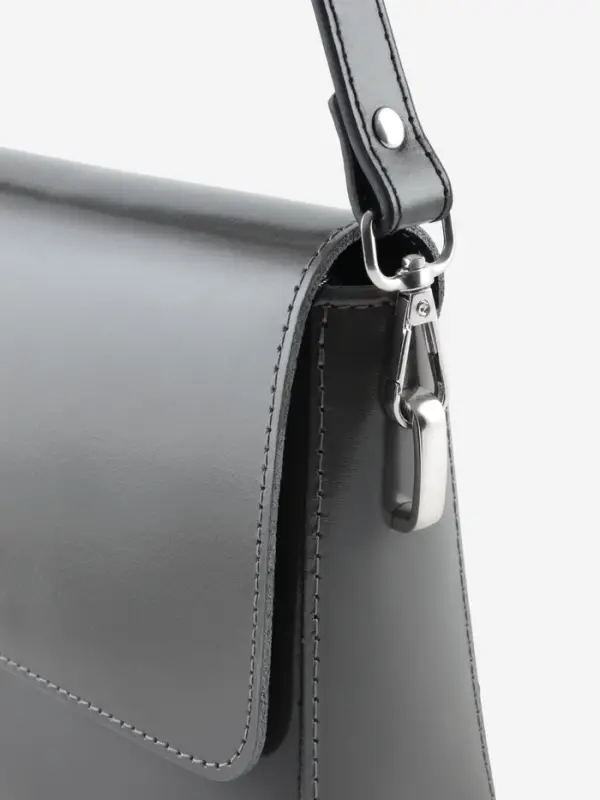 Ручка для сумки, с карабинами, 60&times;2 см, чёрная